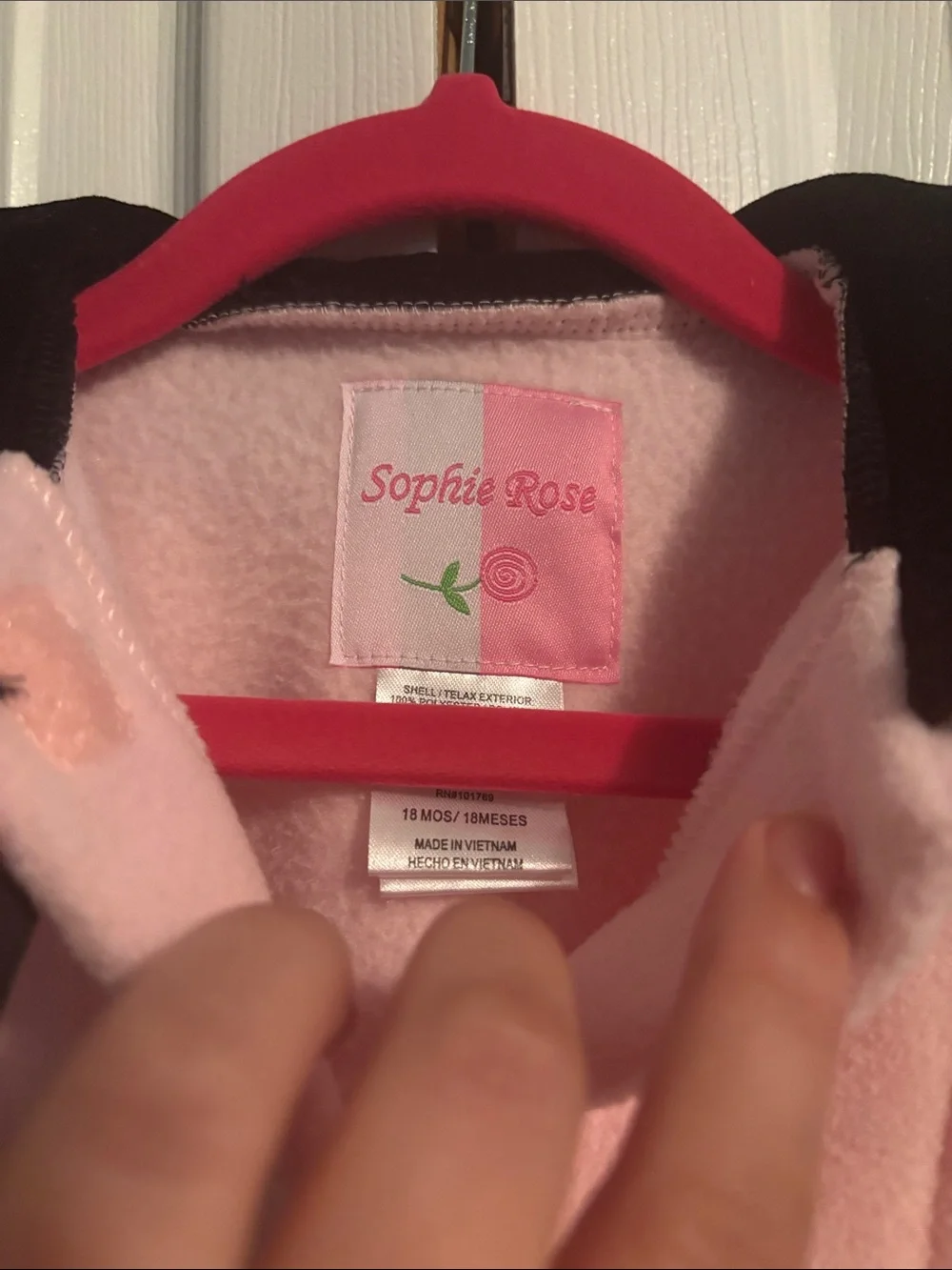 *BRAND NEW* Girls Pink Coat with Black Trim and Bows 🎀